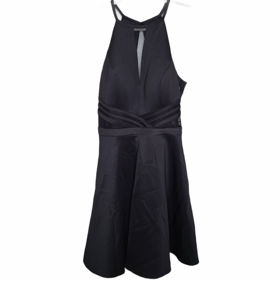 Morgan & Co Black Fit & Flare Dress Party Dance Evening Dress - Picture 6 of 15